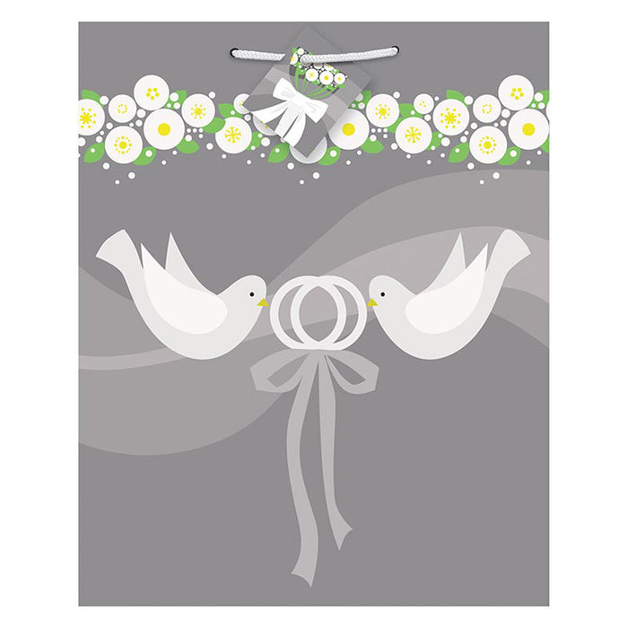 Geschenktüte Silver Wedding 18x23cm/1Stk