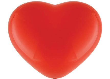 6 Herz Luftballons Ø 28cm | Rot