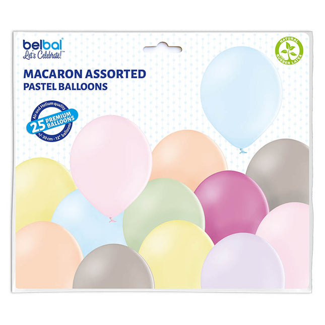 25 Luftballons Unifarben Ø30/33cm | Bunt Macr #322