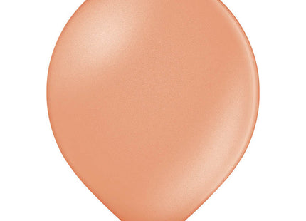 25 Stk. Luftballon Uni Metallic Ø 12cm | Rosegold
