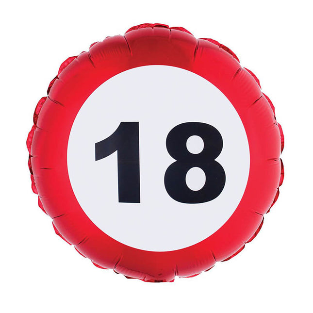 ABC18 Verkehrsschild #18 43cmØ