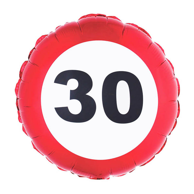 ABC18 Verkehrsschild #30 43cmØ