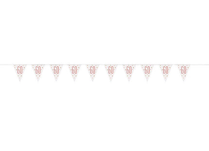 Wimpelkette Happy Birthday Glitz 274cm Rosegold #60