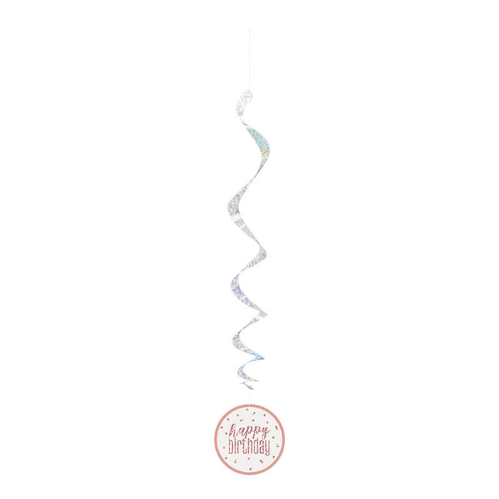 Hängedeko Swirl HB Glitz 6Stk./81cm Rosegold HB