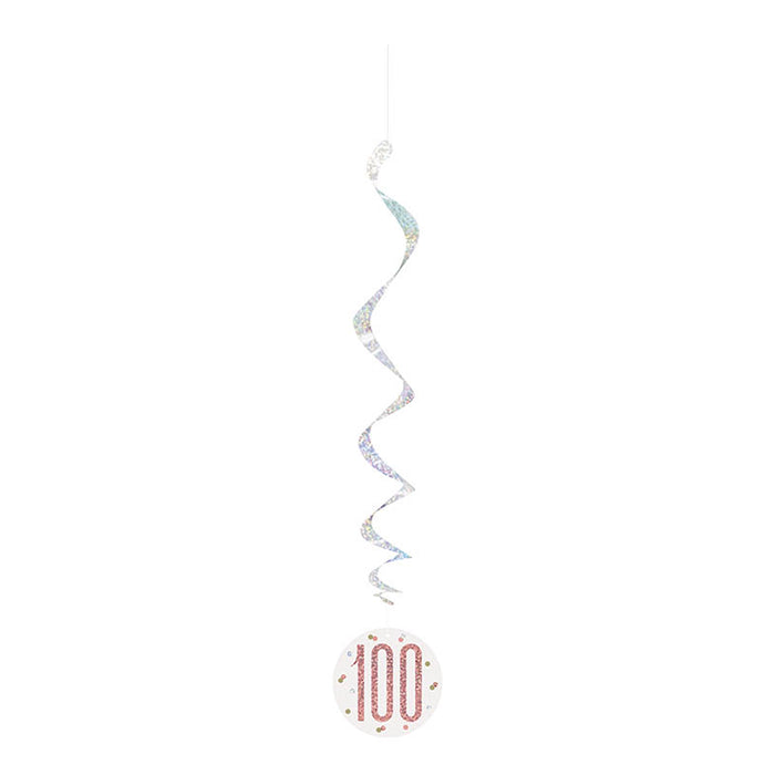 Hängedeko Swirl HB Glitz 6Stk./81cm Rosegold #100