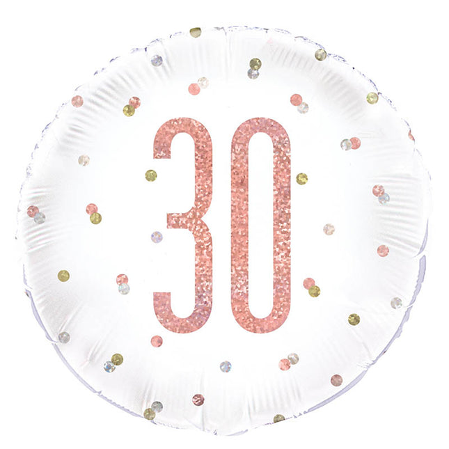 ABC18 HB Glitz Rund ca.45cm Rosegold #30