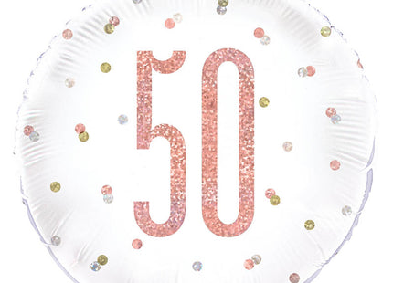 ABC18 HB Glitz Rund ca.45cm Rosegold #50
