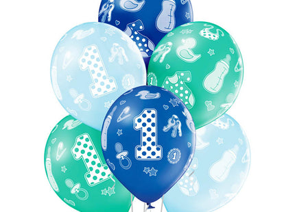Luftballon Ø30cm "1st Birthday Boy"| 6 Stk.