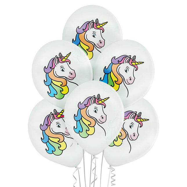 Luftballon Ø30cm "Einhorn"| 6 Stk.