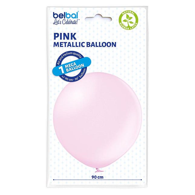 U250 Luftballon Ø 91cm/2Stk. | Met. Pink #071