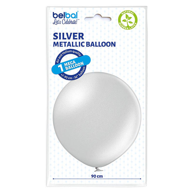 U250 Luftballon Ø 80cm/1Stk. | Metallic Silber #061
