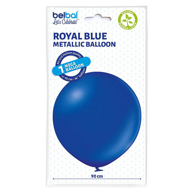 U250 Luftballon Ø 80cm/1Stk. | Metallic Royalblau #079