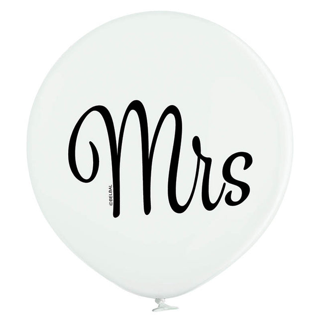 U175 Luftballon Ø 60cm/1Stk. |Weiß Mrs.