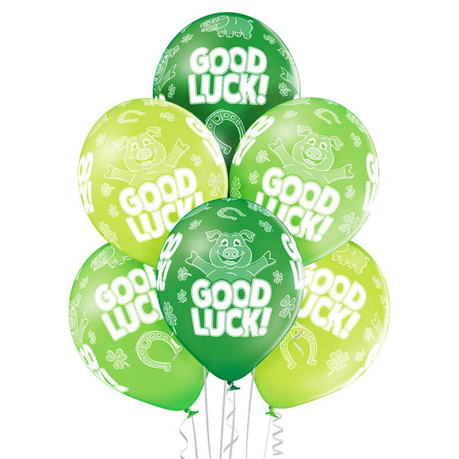 Luftballon Ø30cm "Good Luck"| 6 Stk.