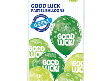 Luftballon Ø30cm "Good Luck"| 6 Stk.