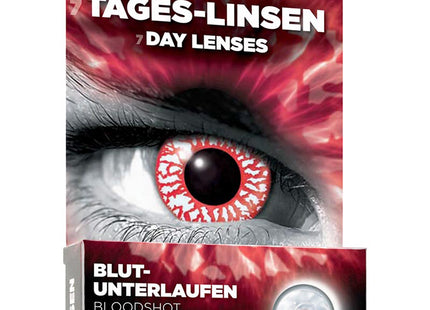 One Week Kontaktlinsen Motivlinsen "Blut Unterlaufen" w16 | ohne Sehstärke - Wochenlinse