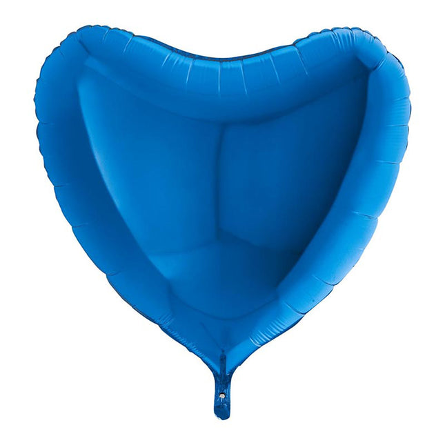 Uni36 Herz 36"/ca. 91cmØ, Blau