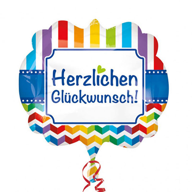 ABC Shape Herzlichen Glückwunsch Stripes P35