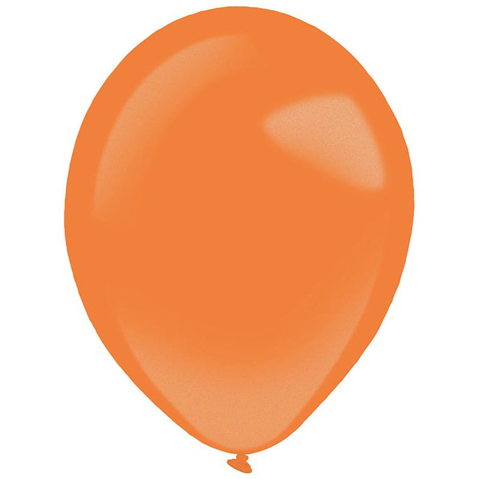 Latexballon Uni Metallic ca.27,5cmØ/50St. Orange
