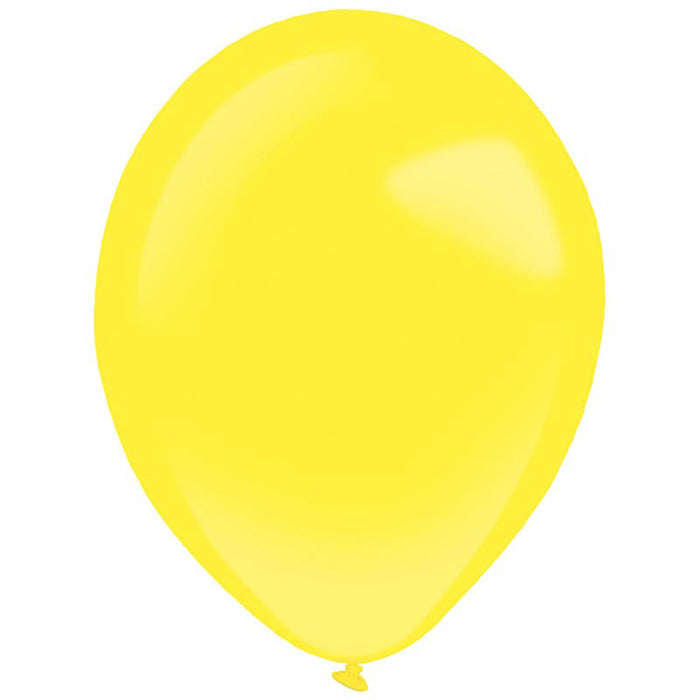 Latexballon Uni Pastell 27,5cmØ/50Stk. | Gelb