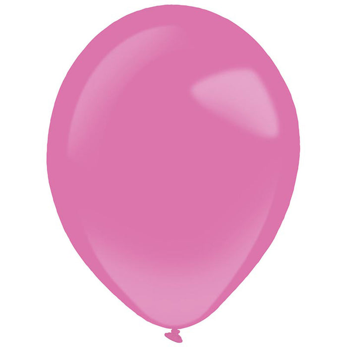 Latexballon Uni Pastell 27,5cmØ/50Stk. | Hot Pink