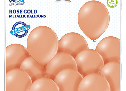 25 Stk. Luftballon Uni Metallic Ø 30cm |  Rosegold #091