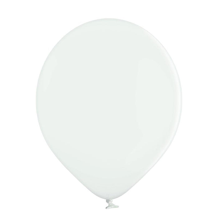 25 Stk. Luftballon Unifarben Ø 12cm | Weiß
