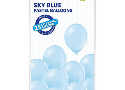 Latexballons Uni ca.12cmØ 25St. Hellblau #003