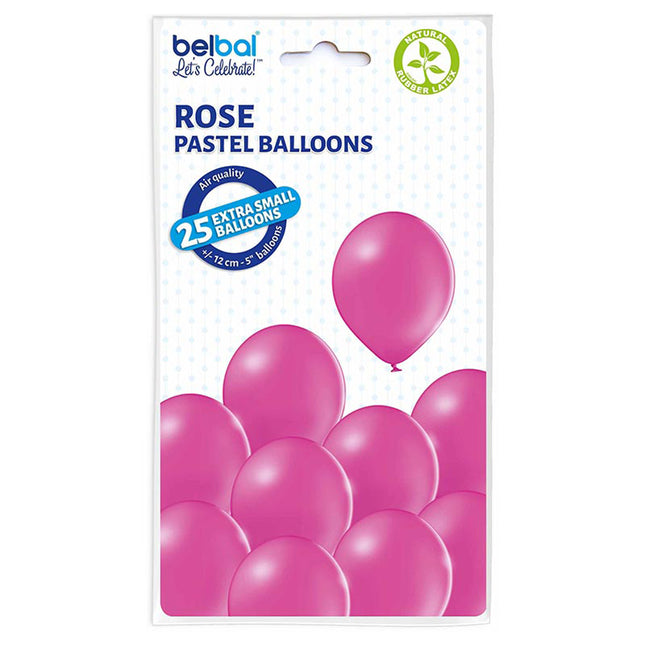 25 Stk. Luftballon Unifarben Ø 12cm | Magenta #010