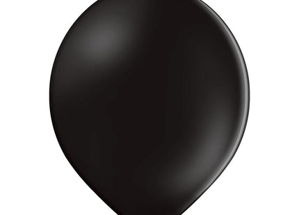 25 Stk. Luftballon Unifarben Ø 12cm | Schwarz