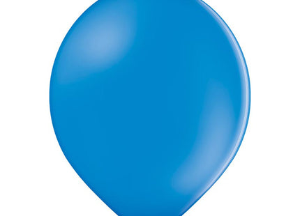 25 Stk. Luftballon Unifarben Ø 12cm | Mittelblau #012