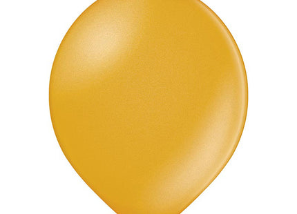 25 Luftballons Uni Metallic Ø 12cm | Gold