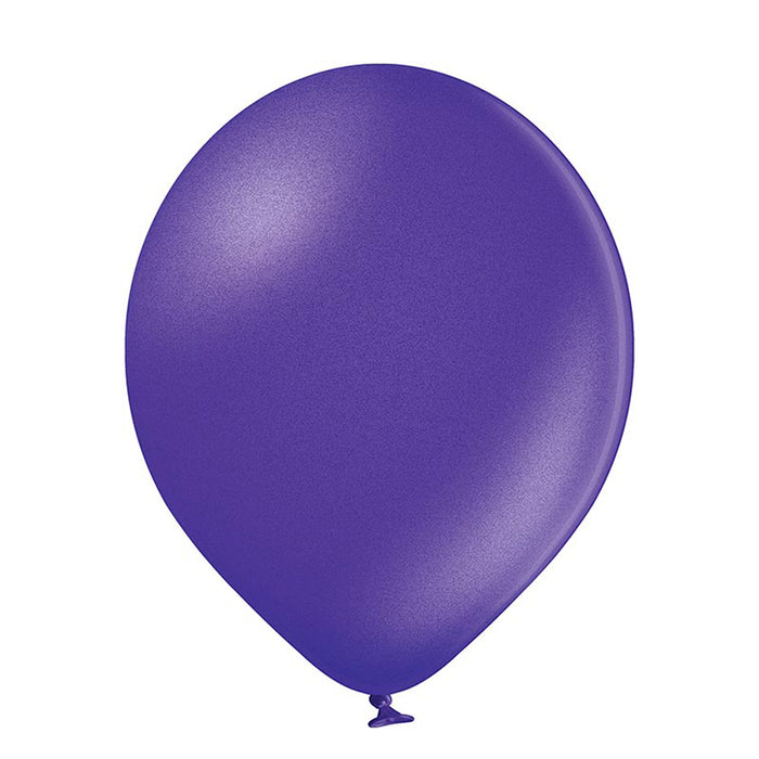 25 Stk. Luftballon Uni Metallic Ø 12cm | Lila #062