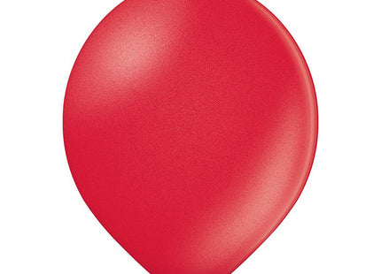 25 Stk. Luftballon Uni Metallic Ø 12cm | Kirschrot