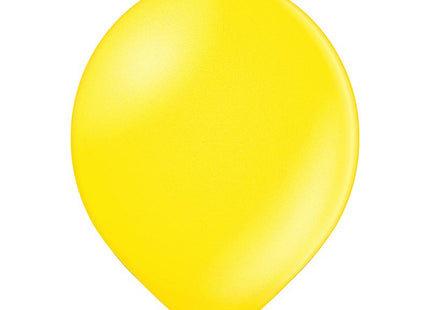 25 Stk. Luftballon Uni Metallic Ø 12cm | Gelb
