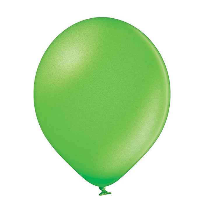 25 Stk. Luftballon Uni Metallic Ø 12cm | Limettengrün