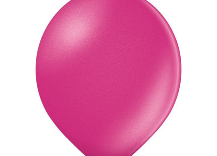 25 Stk. Luftballon Uni Metallic Ø 12cm | Fuchsia #064