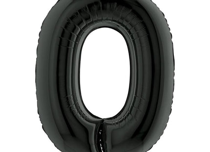 Riesenzahl Folienballon 40"/102cm | Schwarz #0