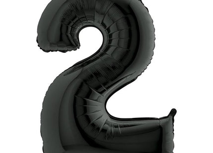 Riesenzahl Folienballon 40"/102cm | Schwarz #2