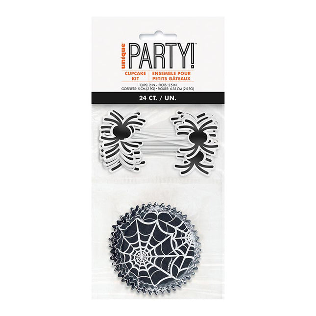 Cupcake Kit Spinnen 24er