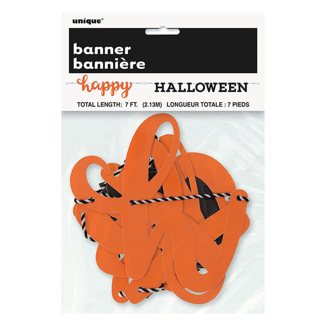 Buchstabengirlande Happy Halloween 2tlg. ca.213cm