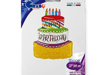 ABC Shape Happy Birthday Torte ca.69cm