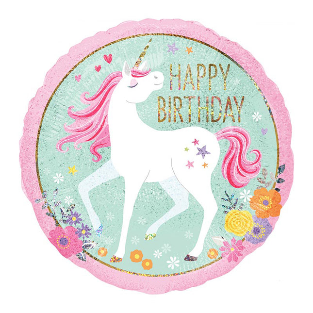 ABC18 Happy Birthday Einhorn Holo S55