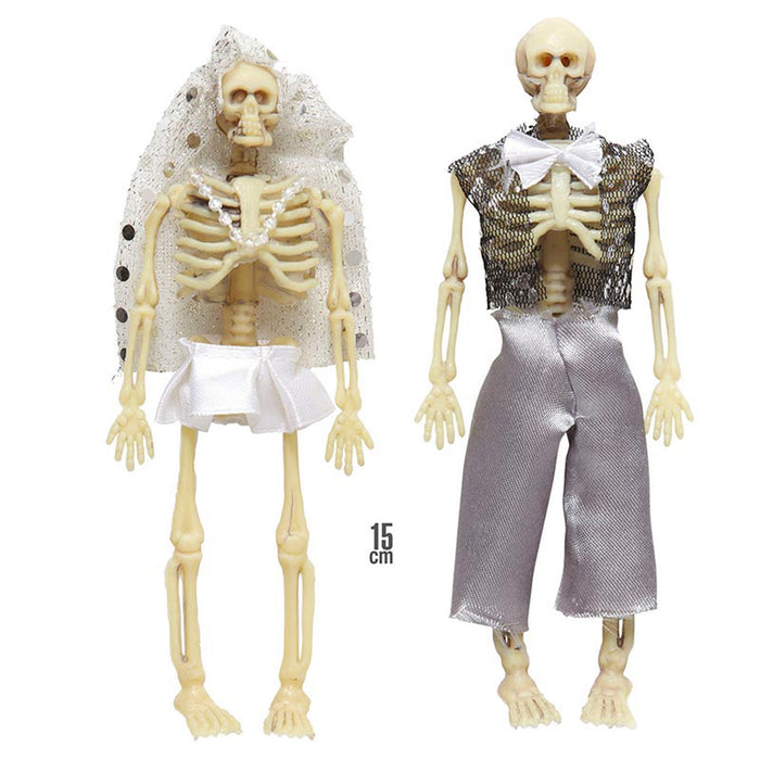 Figur Skelett Paar ca. 15 cm Halloween Dekoration