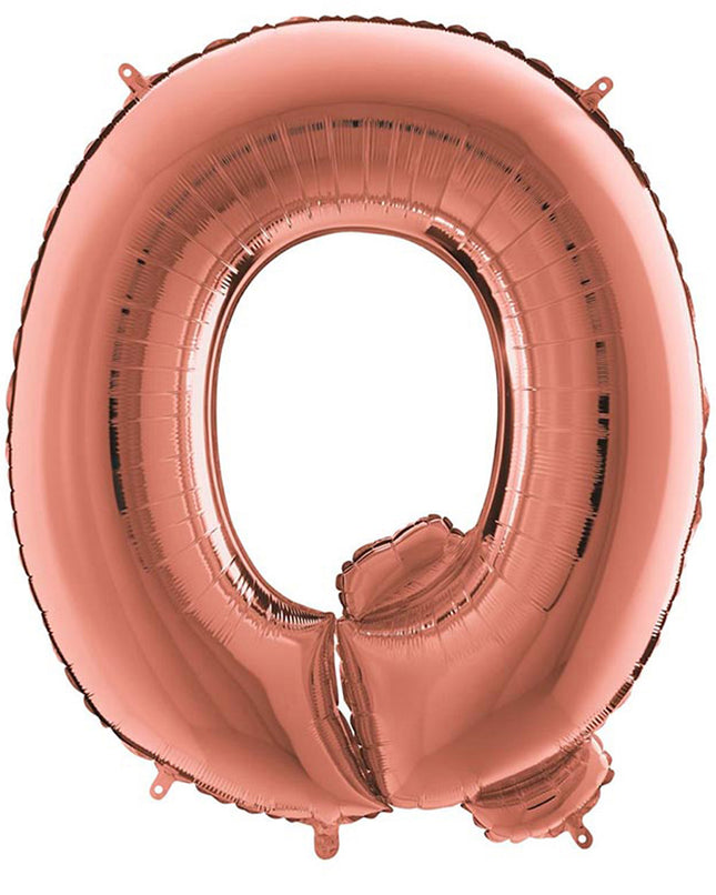 Riesenbuchstabe Folienballon 40"/102cm | Rosegold #Q