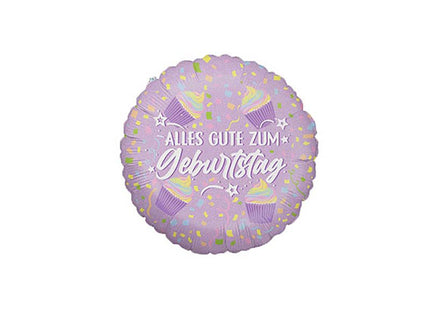 ABC18 Alles Gute zum Geburtstag Glitter Cupcakes 46 cm