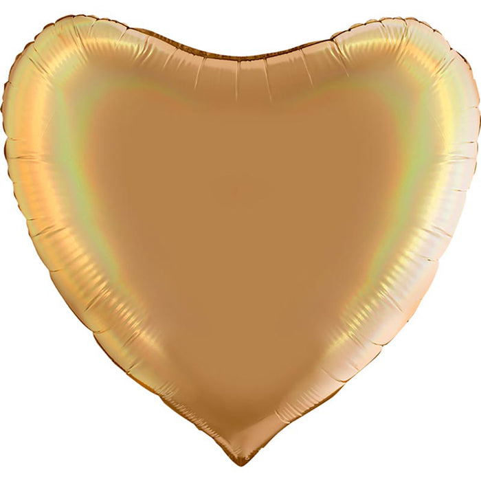 ABC36 Uni Herz 91 cm Gold Holo