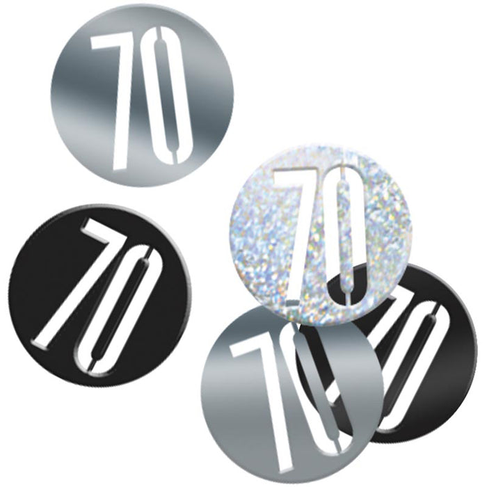 Konfetti Metall Glitz 14g #70 Schwarz