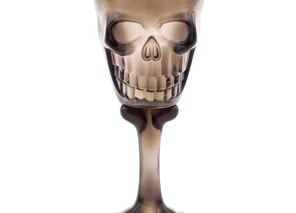 Becher Kelch Totenkopf, 15cm, Schwarz
