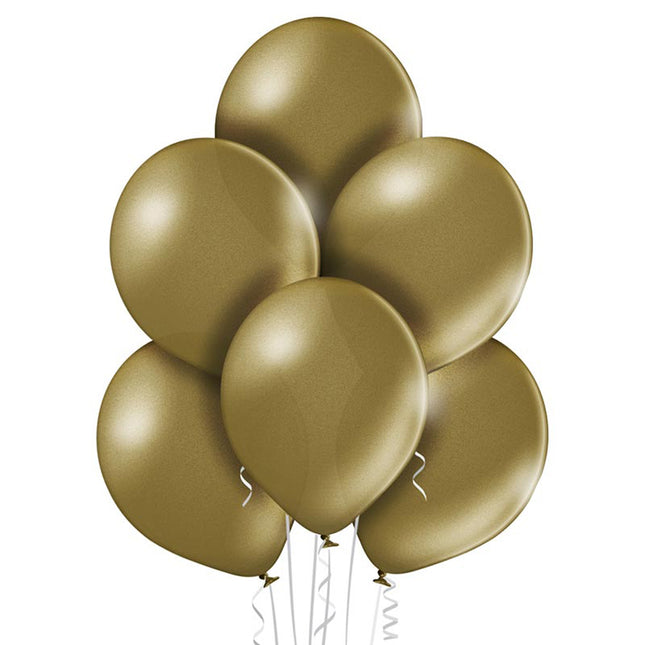 50 Luftballons Uni Metallic Ø 30/33cm | Almond